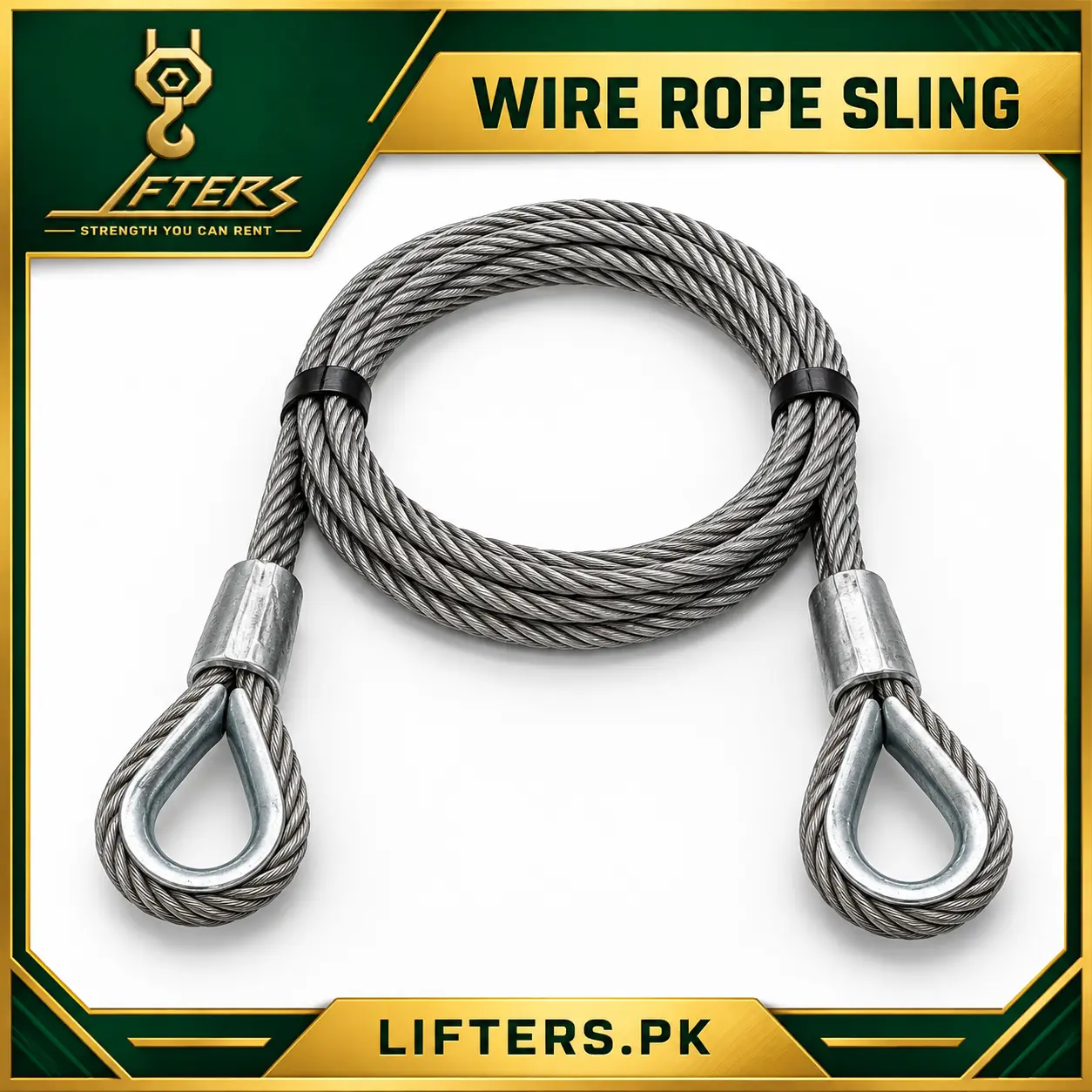 Lifters.pk wire rope sling mockup